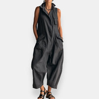 ROME | Sleeveless Cargo Jumpsuit