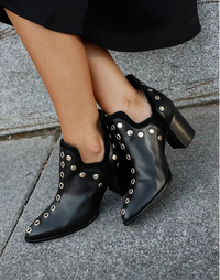 Saylor™ | Studded Wide-Heel Boots for Women