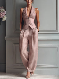 LUNA | Two-Piece Set with V-Neck