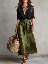 CLEO | Two-Piece Set with Midi Skirt