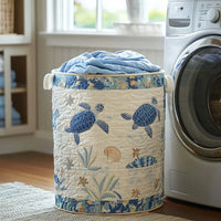 Blue Turtle Cove Laundry Basket - 2