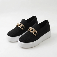 Scarlett - Loafers with Metal Chain Detail